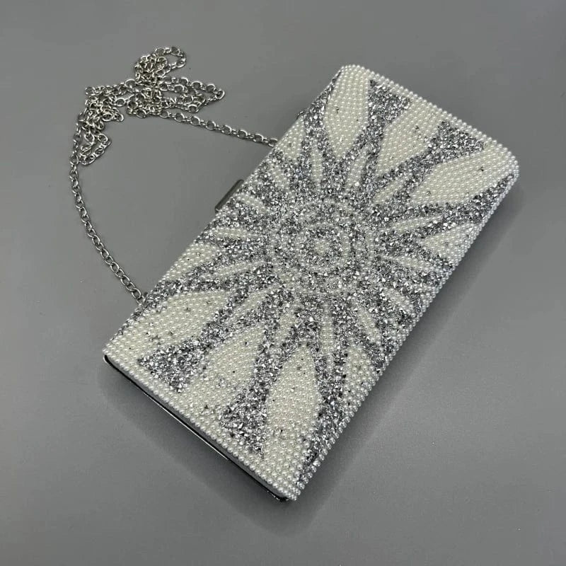 2023 bling crystal beaded wedding clutch bridal purse evening bag ladies dinner party unique clutch purse