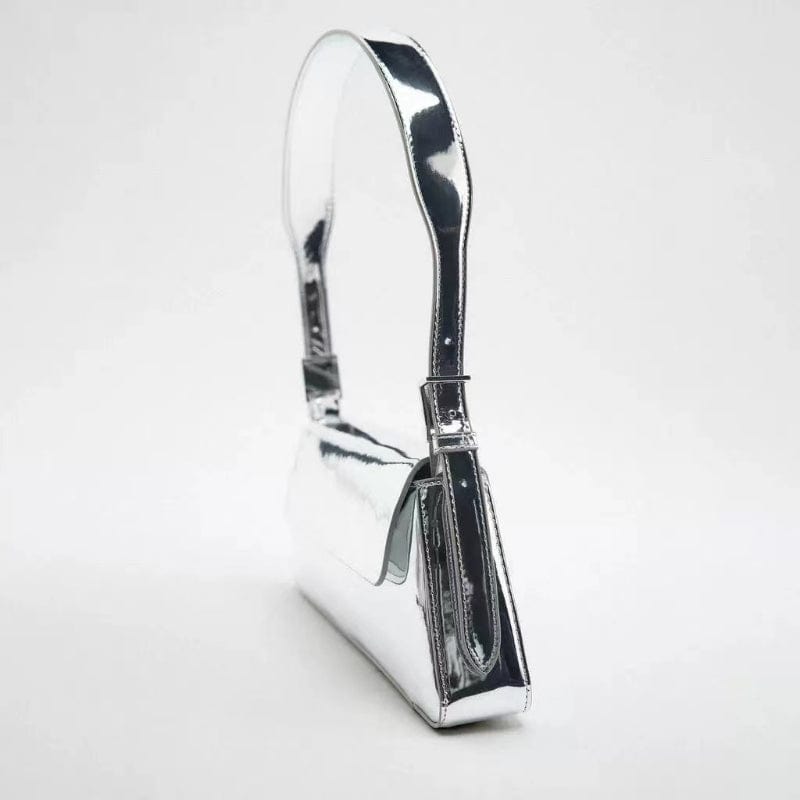 2023 Brand Designer Inclined Shoulder Bags Underarm Purse Shiny Patent Leather Bags Women Handbags