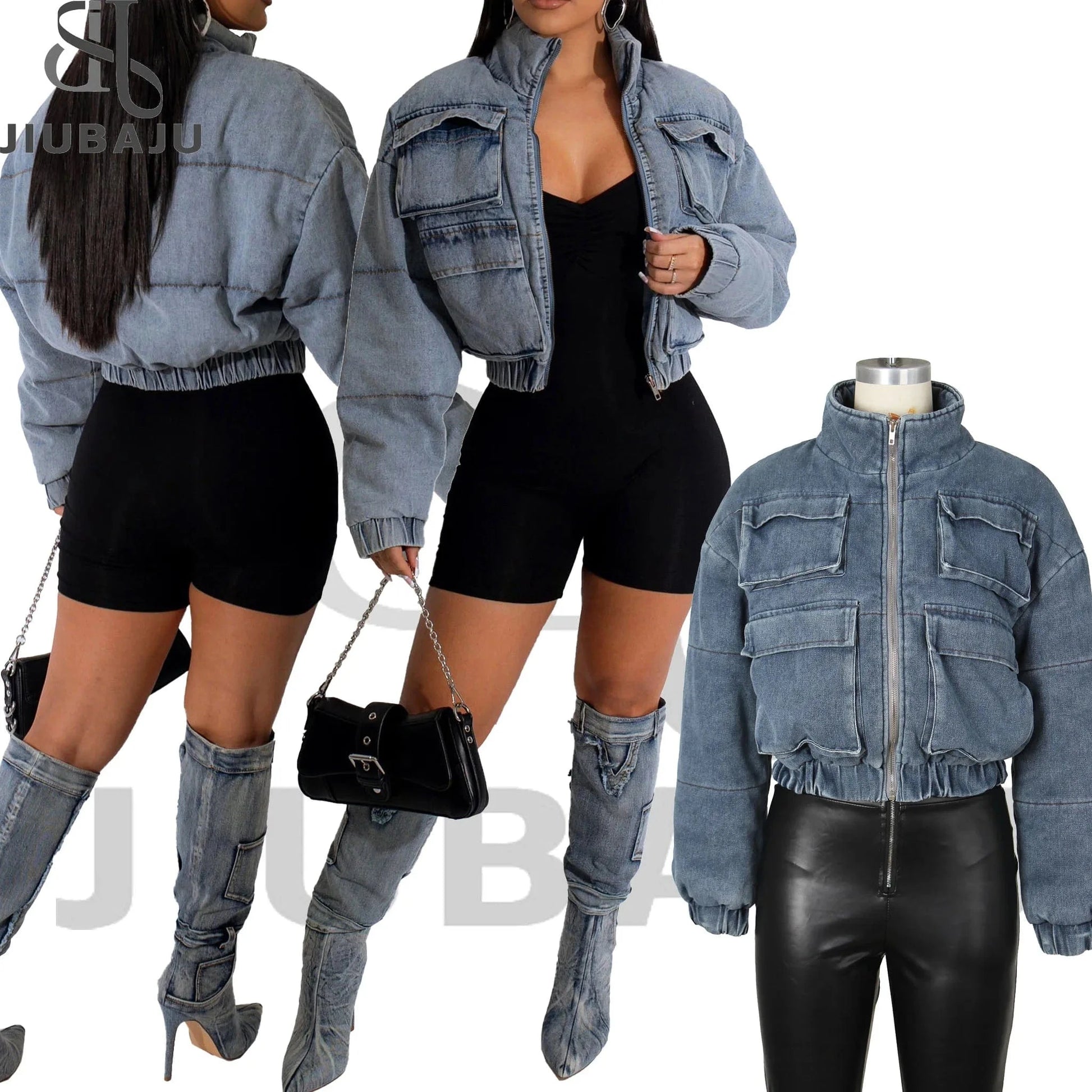 2023 Fall Winter Women Crop Top Long Sleeve Top Match Split Skirts Fashion Women Autumn 2 Piece Skirt Set