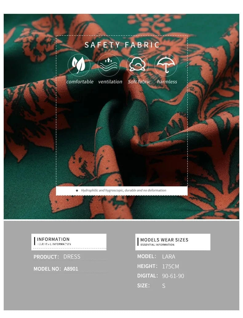 2023 Fashion Women New Floral V-neck One Piece Paisley Print Butterfly Long-Sleeved Knot Side Wrap Retro Mini Dress