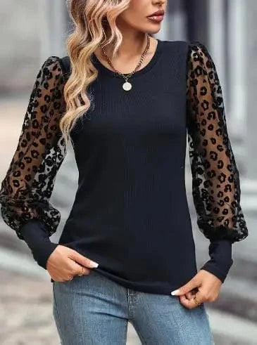 2023 Hot Sale Women Summer & Autumn Slim Fit And Slimming Color Blocking Long Sleeved Top Shirts Casual T-shirt