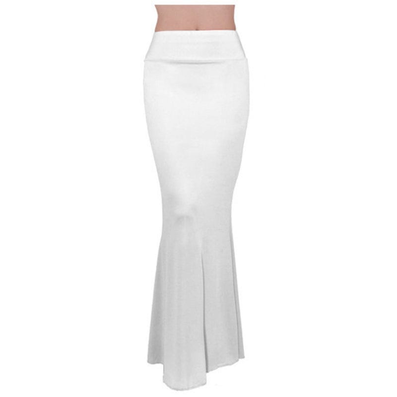 2023  Long Skirts 100% Polyester Women Solid Color Patchwork Skirt For Women