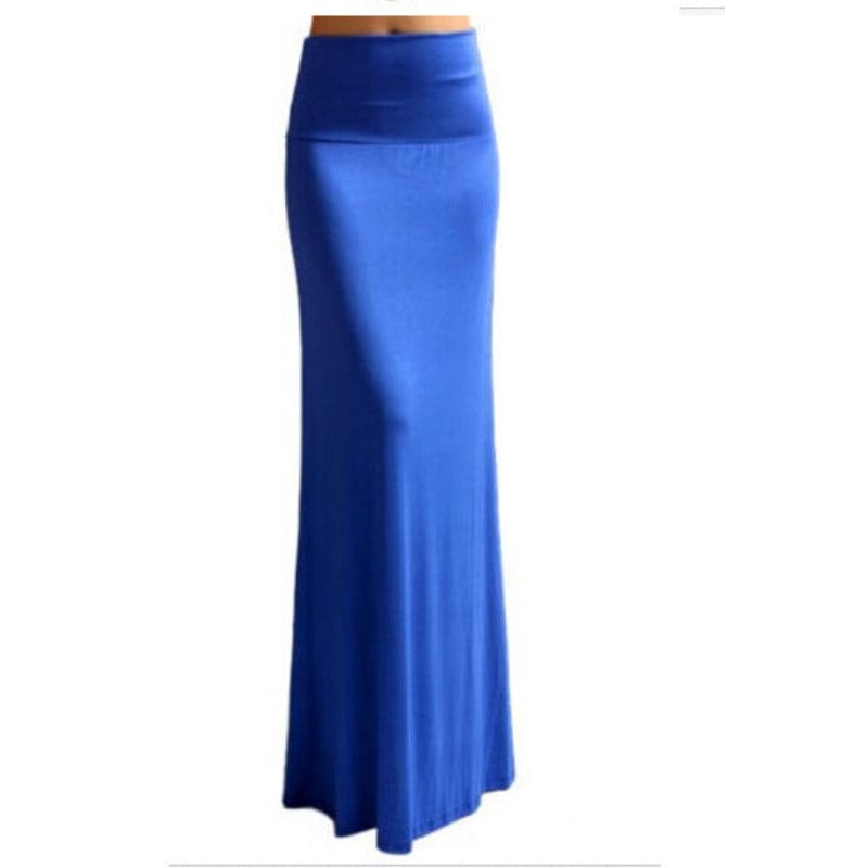 2023  Long Skirts 100% Polyester Women Solid Color Patchwork Skirt For Women