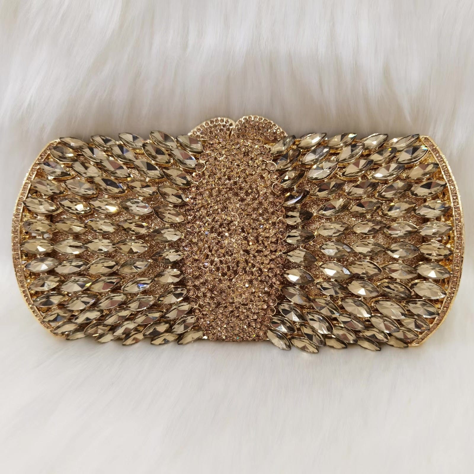 2023 New Design Women Cluth Ladies Crystal Evening Bags Two Side Bag Wedding Clutch Purse for Party