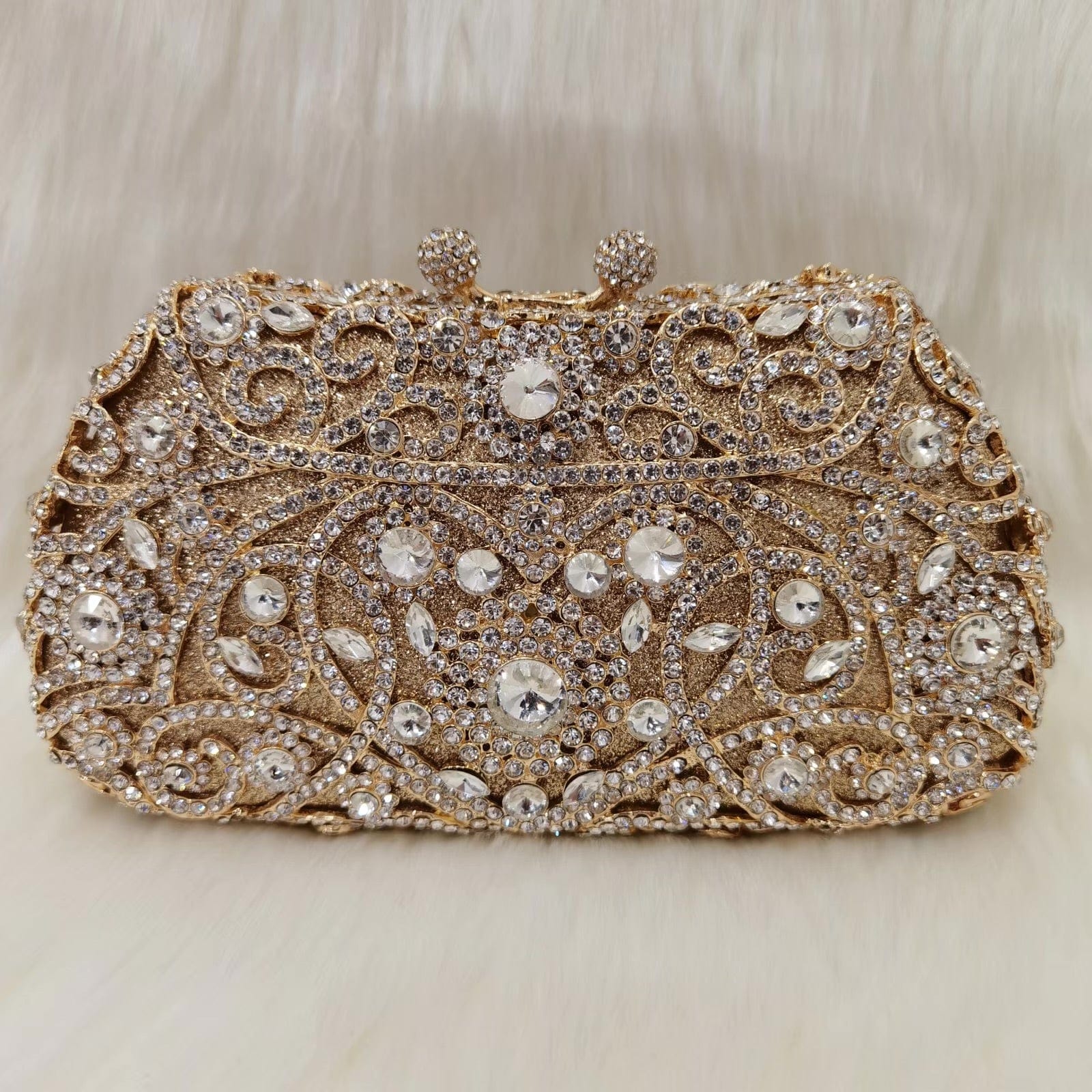 2023 New Design Women Cluth Ladies Crystal Evening Bags Two Side Bag Wedding Clutch Purse for Party