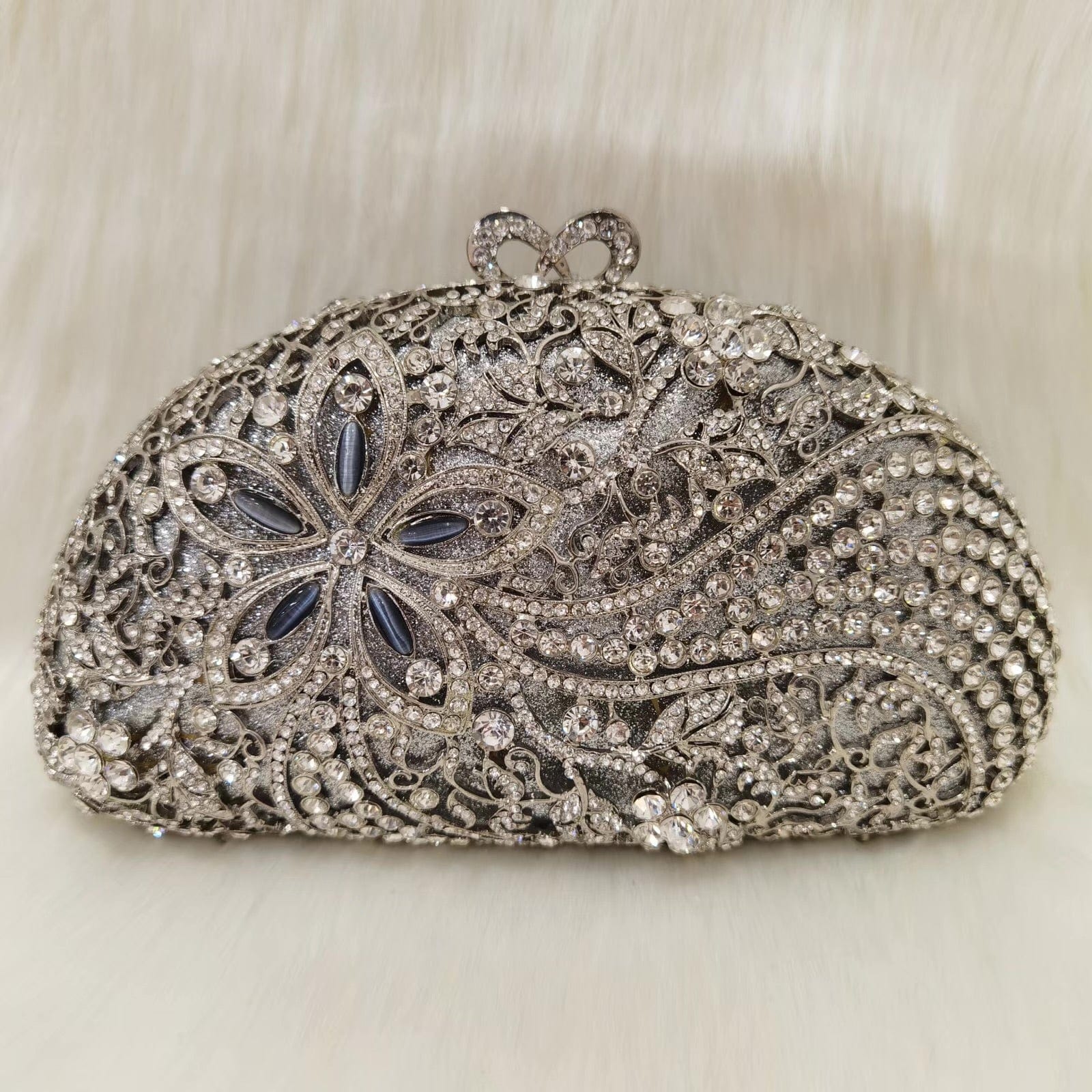 2023 New Design Women Cluth Ladies Crystal Evening Bags Two Side Bag Wedding Clutch Purse for Party