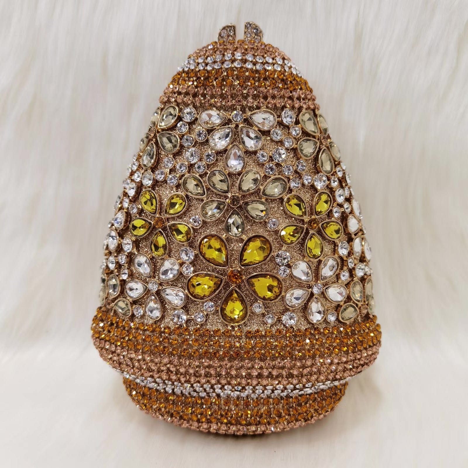 2023 New Design Women Cluth Ladies Crystal Evening Bags Two Side Bag Wedding Clutch Purse for Party
