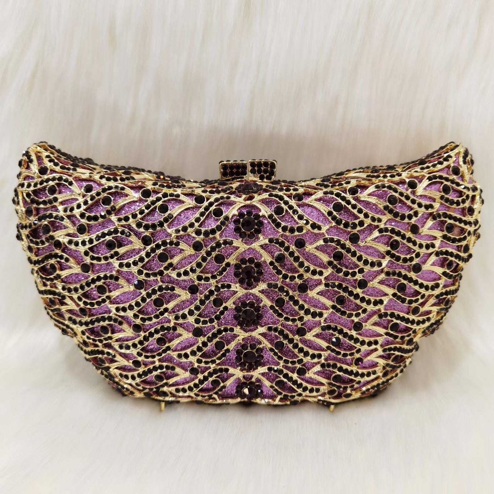 2023 New Design Women Cluth Ladies Crystal Evening Bags Two Side Bag Wedding Clutch Purse for Party