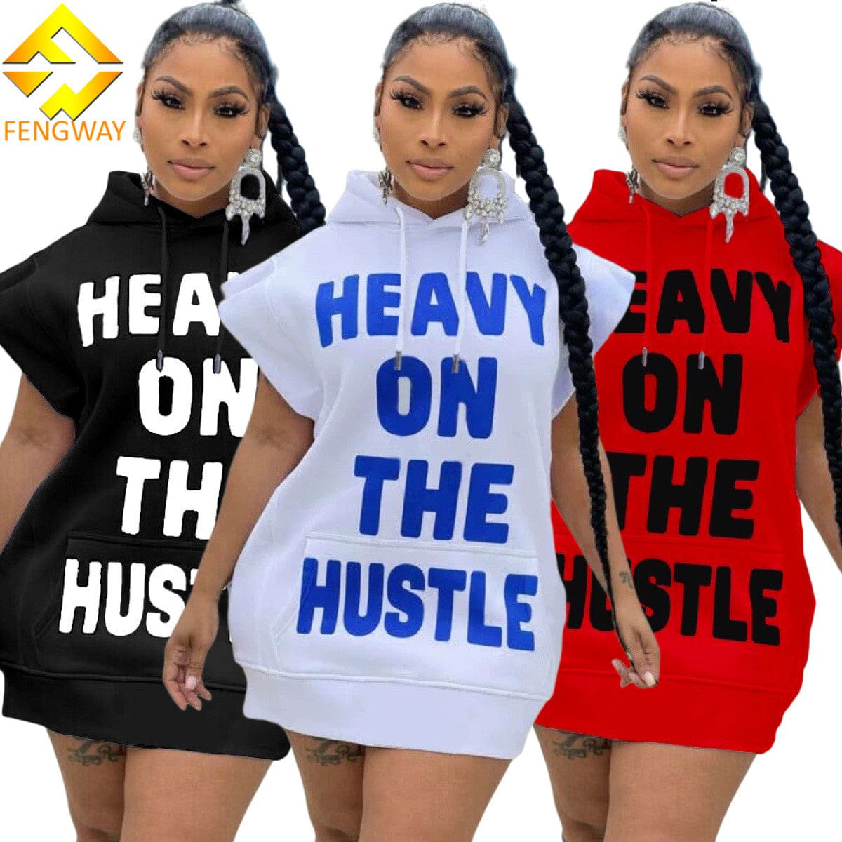 2023 New fashion Women's Summer Hooded Dress New One Piece Casual Fashion Letter Print Short Sleeve Hoodie Dress for women