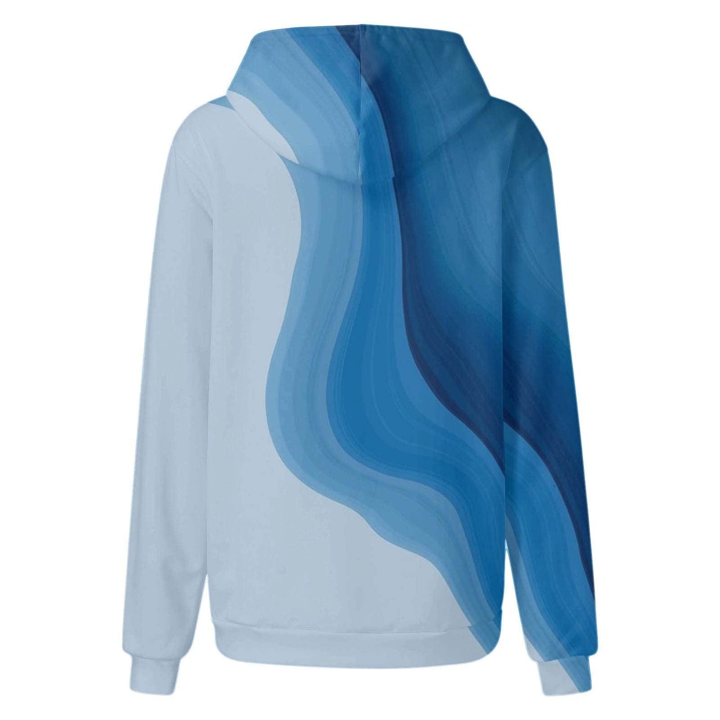 2023 New Gradual Splice Women's Sweatshirt 3D Crew Neck Women's Hooded Sweatshirt Casual Sweatshirt