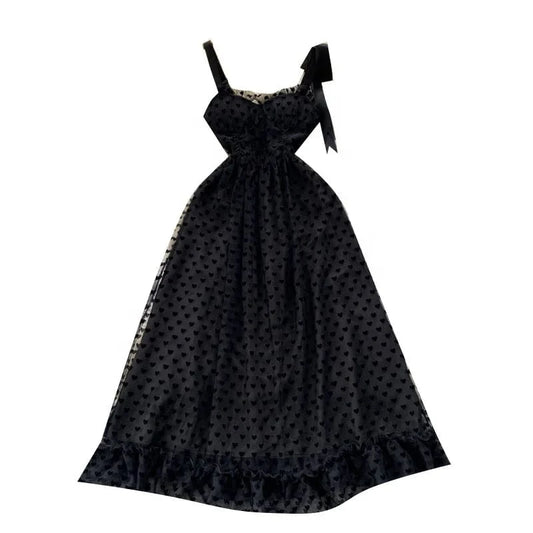 2023 New Ladies Spring Summer Solid Puff Sleeve Ruffle Cake Casual Dresses Women