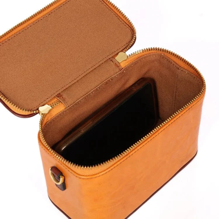 2023 New Leather Women  Messenger Bag Niche Simple Genuine Leather Crossbody Bag Messenger Bag