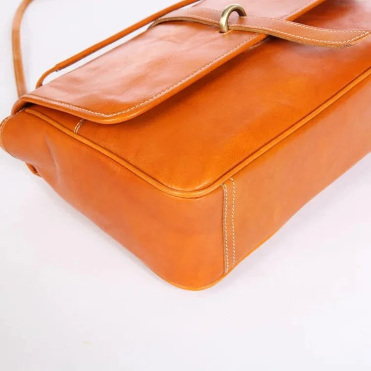 2023 New Leather Women's Underarm Bag Large Capacity Underarm Bag Vintage Handmade Leather Crossbody Bag Genuine Cowhide Leather