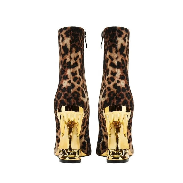 2023 new style Luxury Fashion Custom Women Winter Pointed Toe Elastic Boots Sexy High Heel Ankle Boots