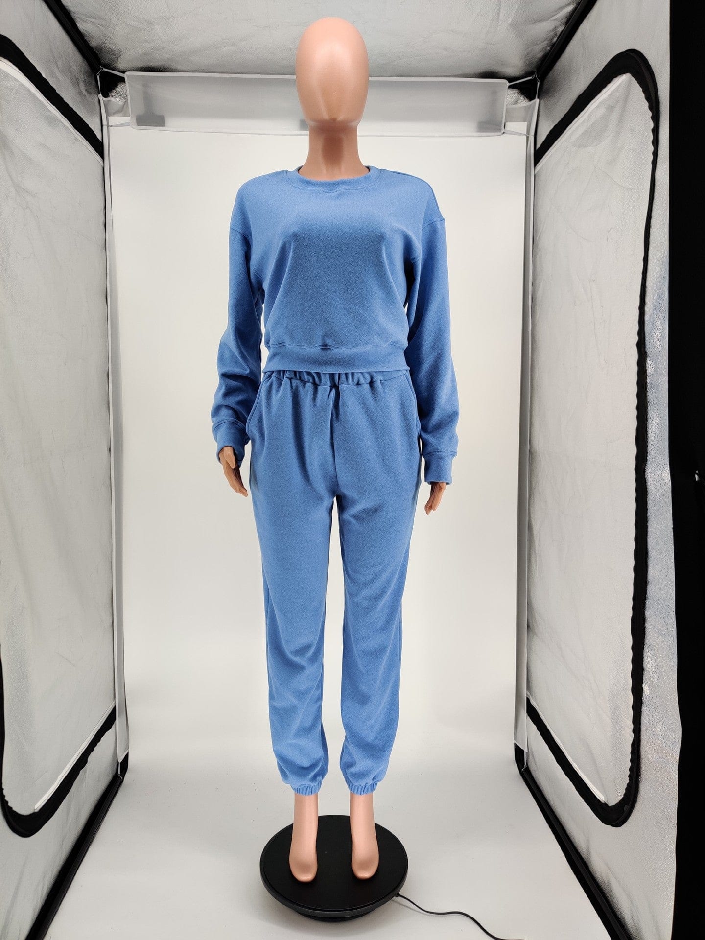 2023 New Woman Sweatsuits Plain Fleece Jogger Tracksuit Sweatsuit Set Two Piece Pants Set Clothing Vendor Matching Sweatsuit