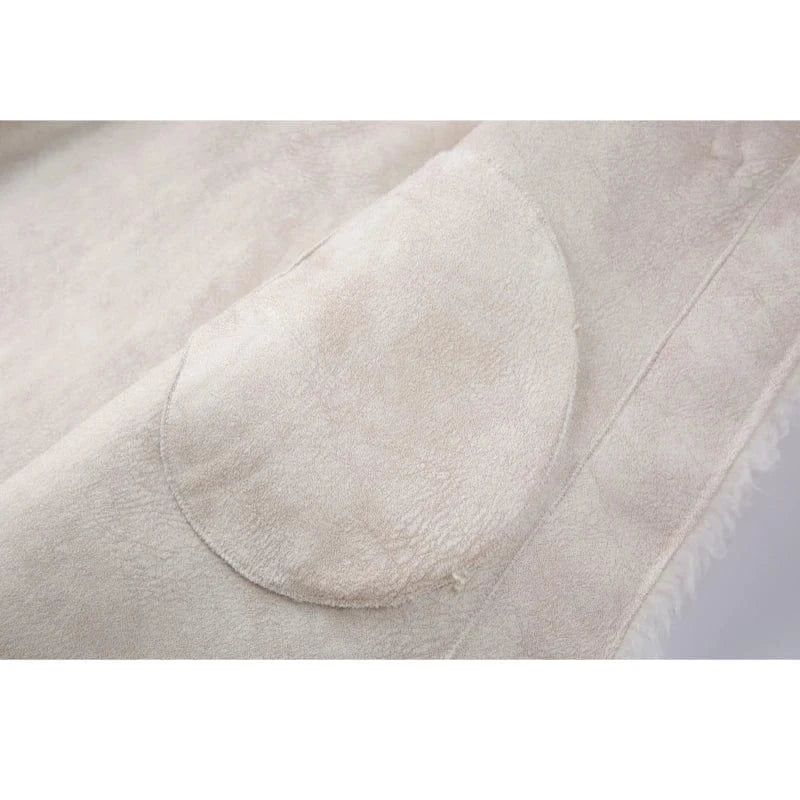 2023 New Women's Sheep Shearling Winter Long Coat Female Lady Wool Fur Polyester Lining Warm Parka H2391