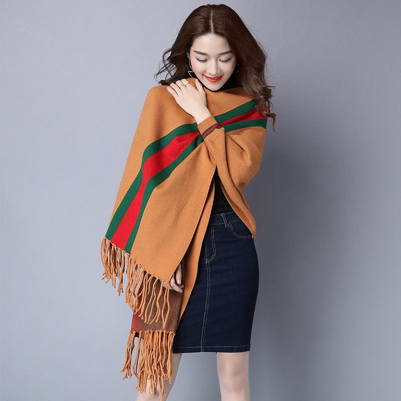 2023 spring Hot sale Luxury fashion women plus size loose knitted jacquard flower print women shawl