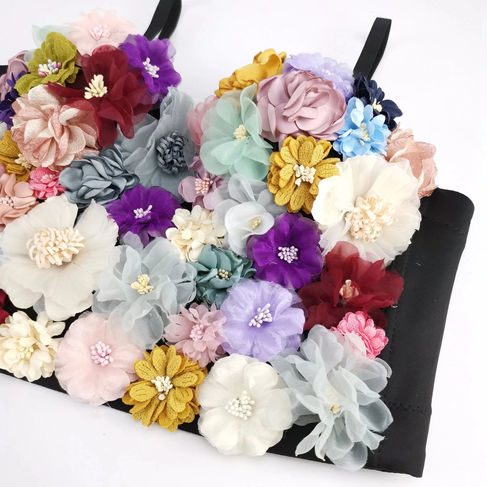 2023 Spring Hot Selling Decoration Corset For Women Back Snap Flower Sling Corset Tops