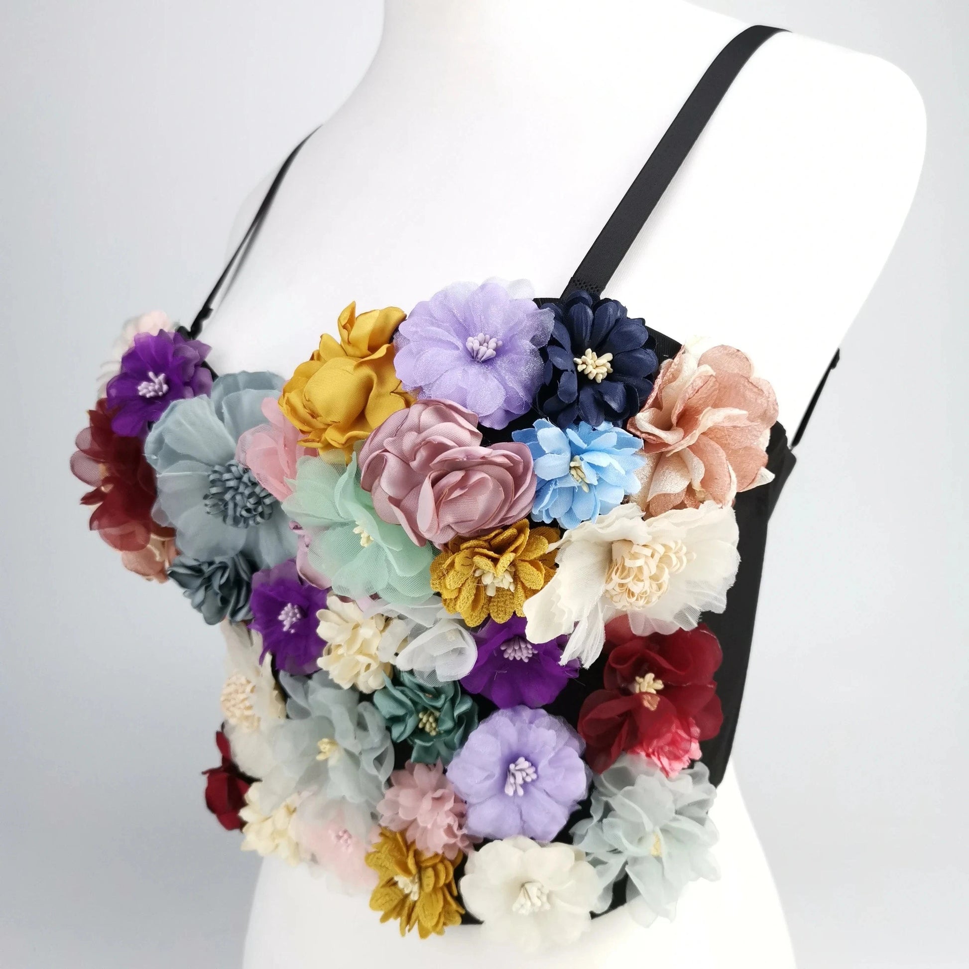 2023 Spring Hot Selling Decoration Corset For Women Back Snap Flower Sling Corset Tops