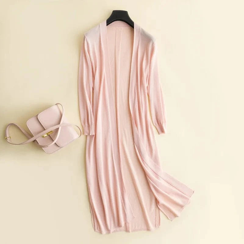 2023 Summer New Korean Thin Loose Women's Knitwear Ice Silk Knit Sun Protection Cardigan Jacket