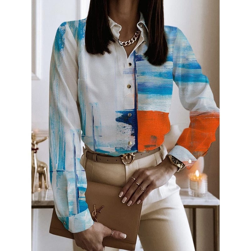 2023 Women Ladies Fashion Blouse Spring Autumn Long Sleeve Lady Office Work Shirts Tops Casual Elegant Blouses