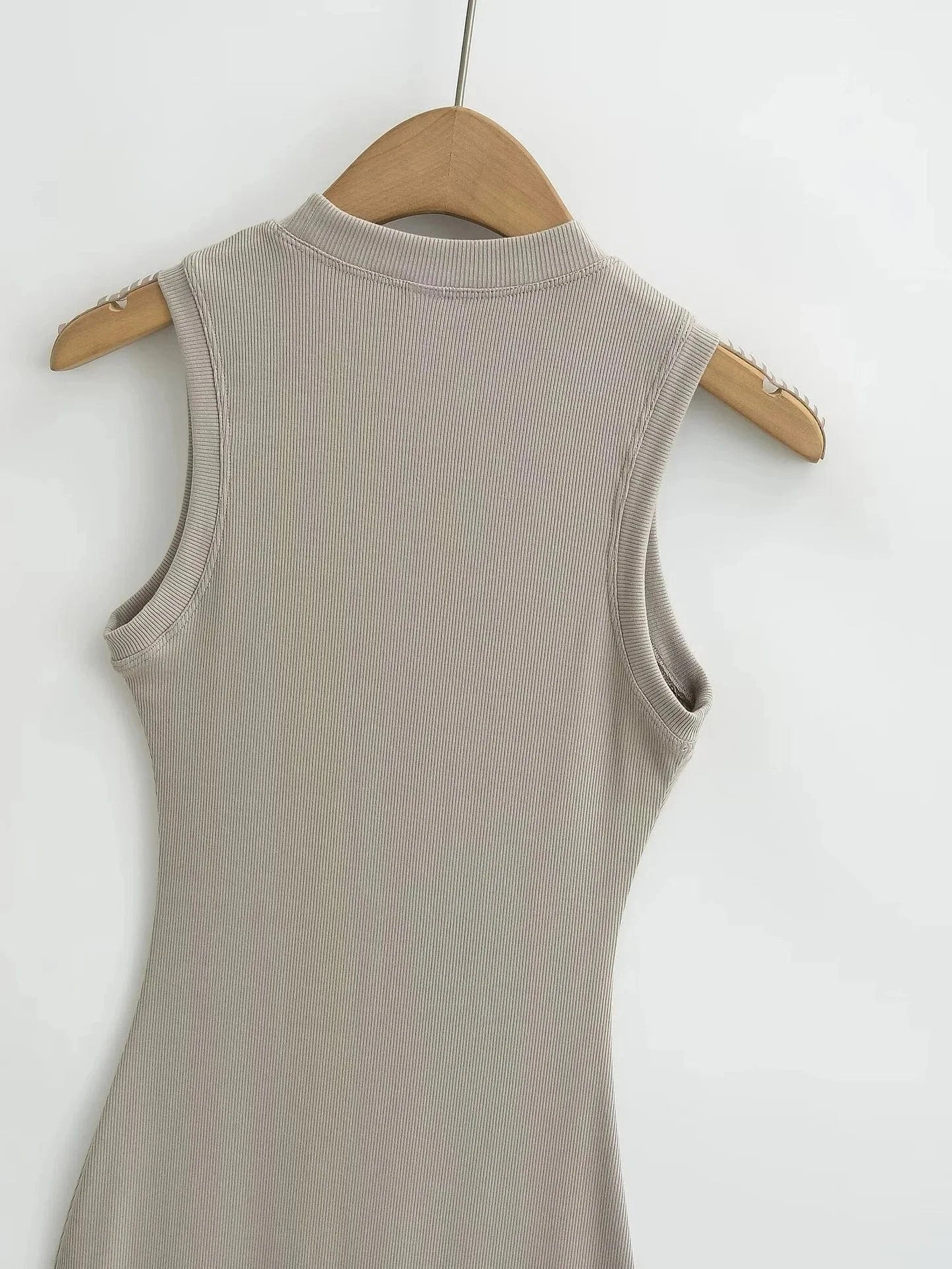 2024 Custom Modal Cotton Rib Maxi Dress Women Clothes Ladies Lounge Sleeveless Dress Bodycon Casual Tank Top Dress