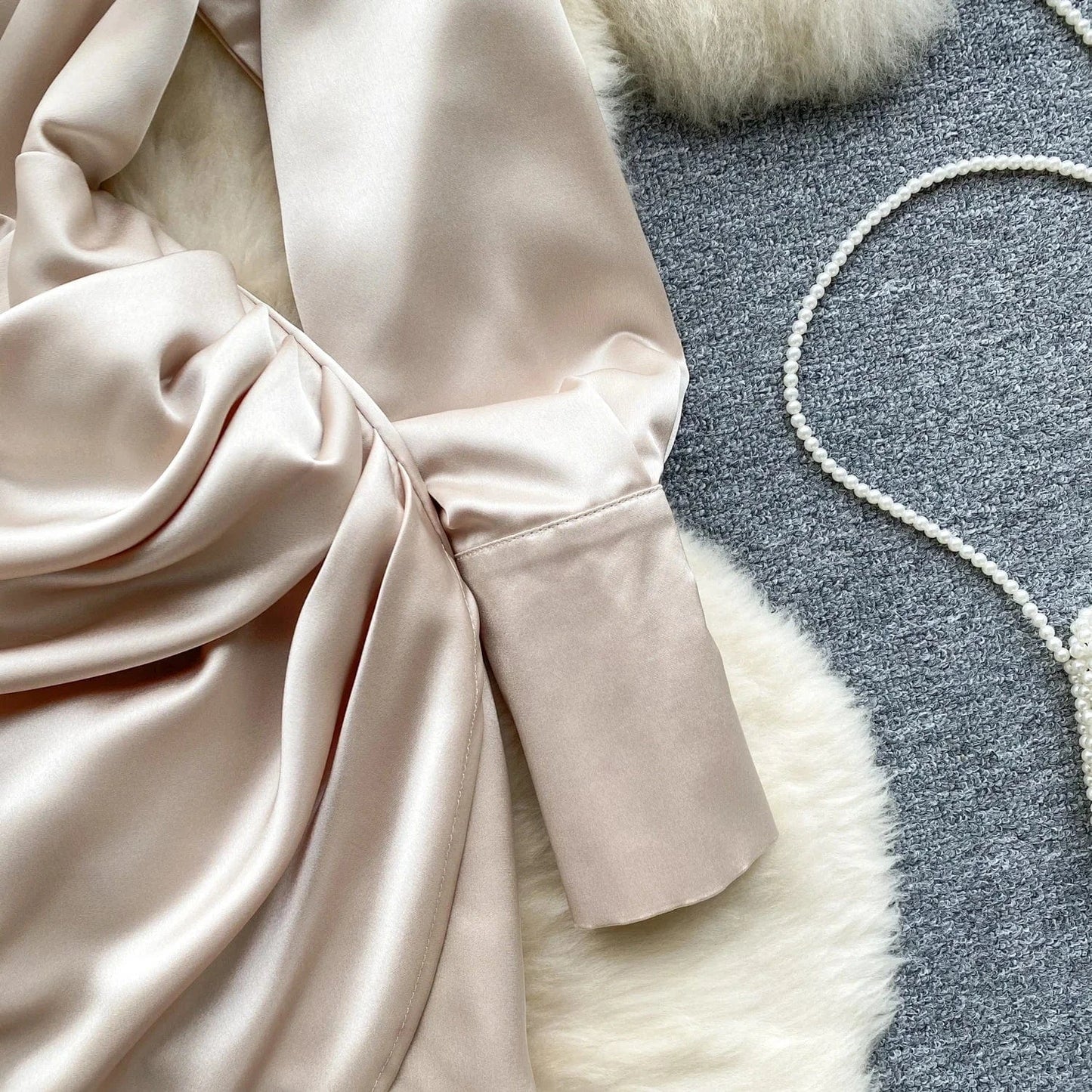 2024 Early Spring New Long Sleeved Waist Waist Slimming Shirt Dress Children's Dress