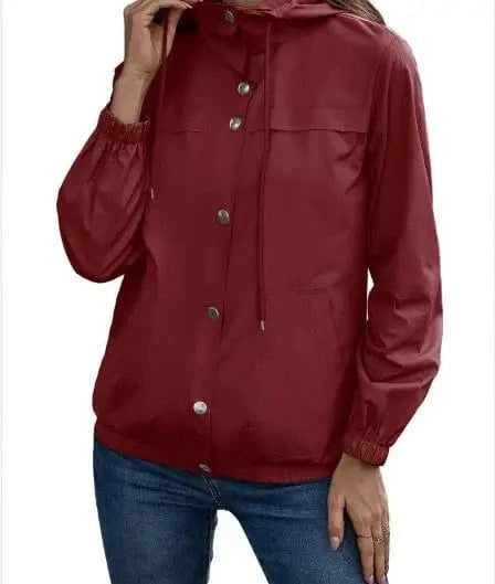 2024 Hooded Outdoor Fashion Sports Mountaineering Suit Windbreaker Jackets Waterproof Coat Jackets Rushing Suits for Women