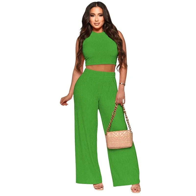 2024 luxury modest rib knitted loungewear pant 2 piece lounge set women sweater knit 2pcs two piece pink knit set women clothing