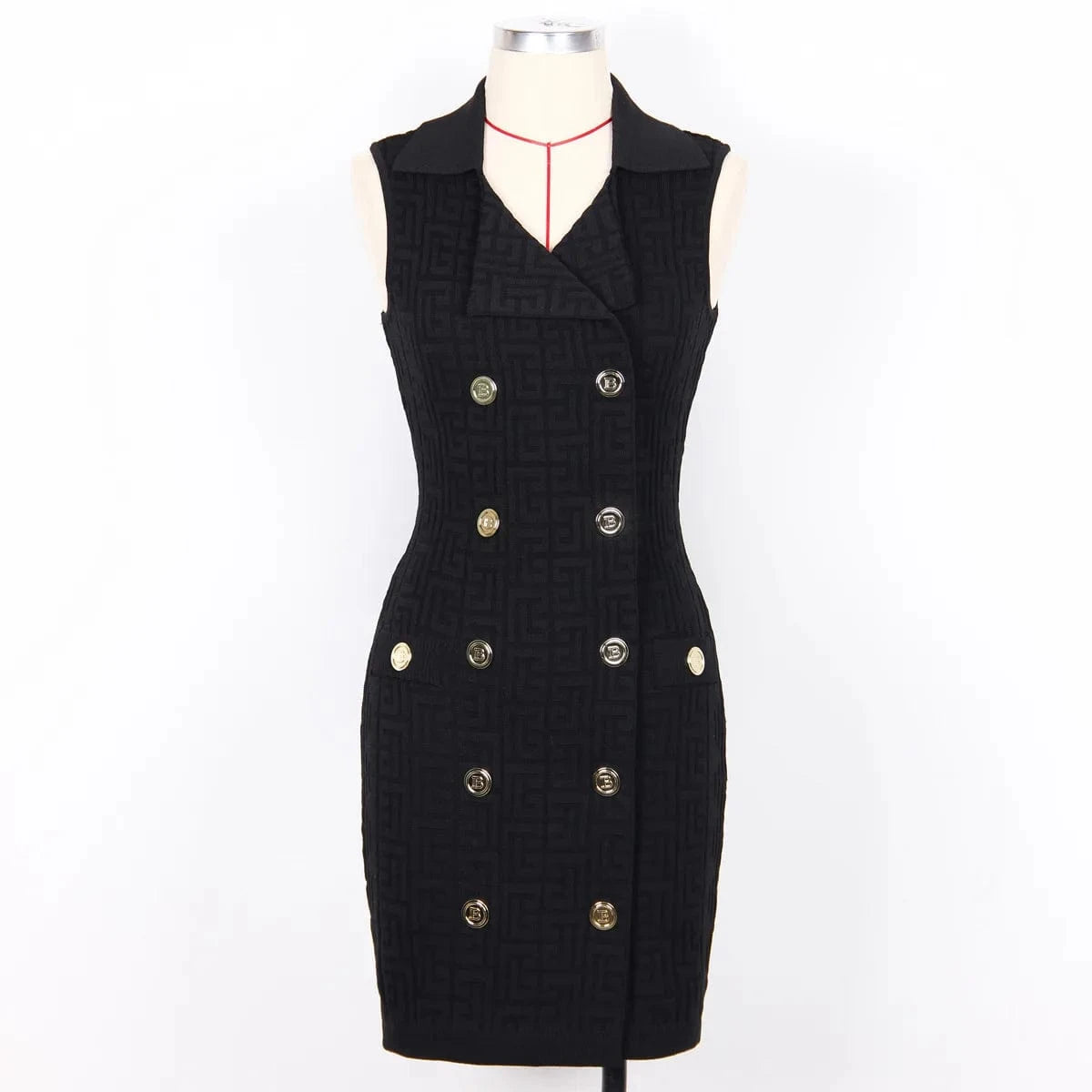 2024 new arrivals spring summer collection women suit collar slim fit knitted sweater dresses