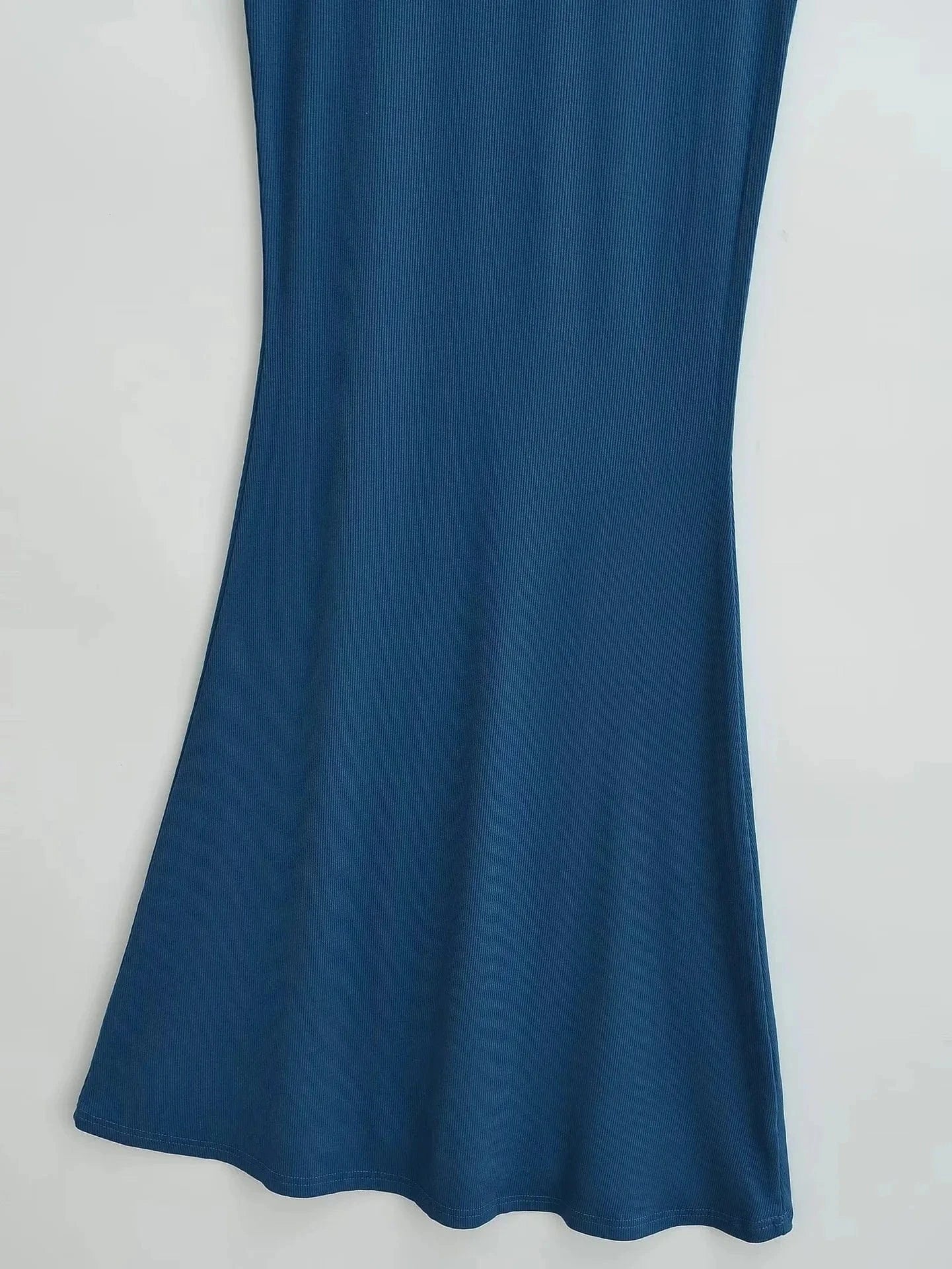 2024 New Colors High Neck  Mermaid Bodycon Dresses Solid Color Sleeveless knit waist women's lady elegant maxi dress