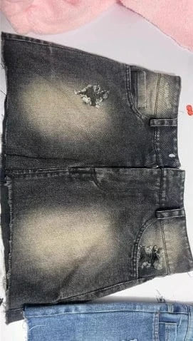 2024 New Design Retro Print Y2K Women Denim Mini Skirt Casual Streetwear A Line Jean Skirts