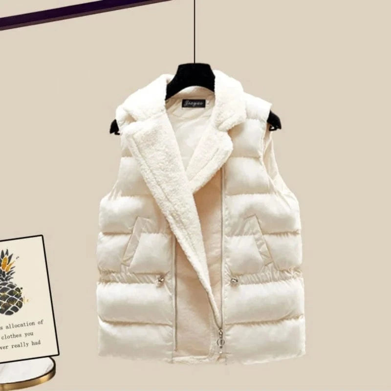 2024 New Women's Thickened Vest High Neck Knitted Sweater Wide Leg Pants Three Piece Set for Autumn and Winter