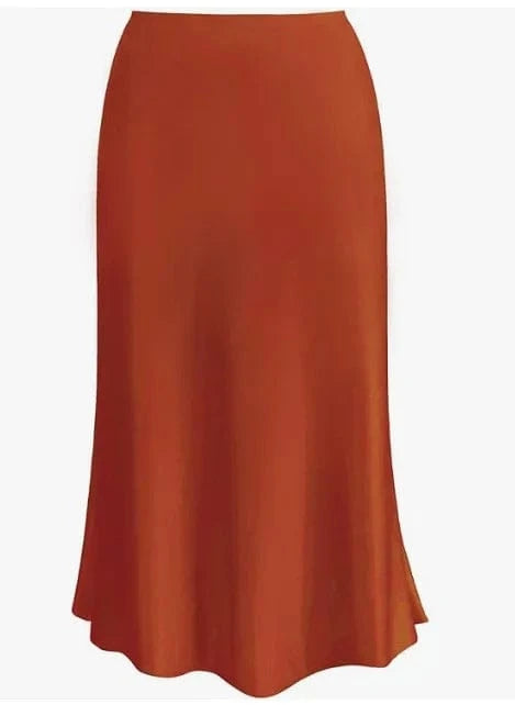 2024 Spring And Summer Women's Skirt Gentle Temperament Silky Texture Vertical High Waist Fishtail Ladies Fashion Skirt