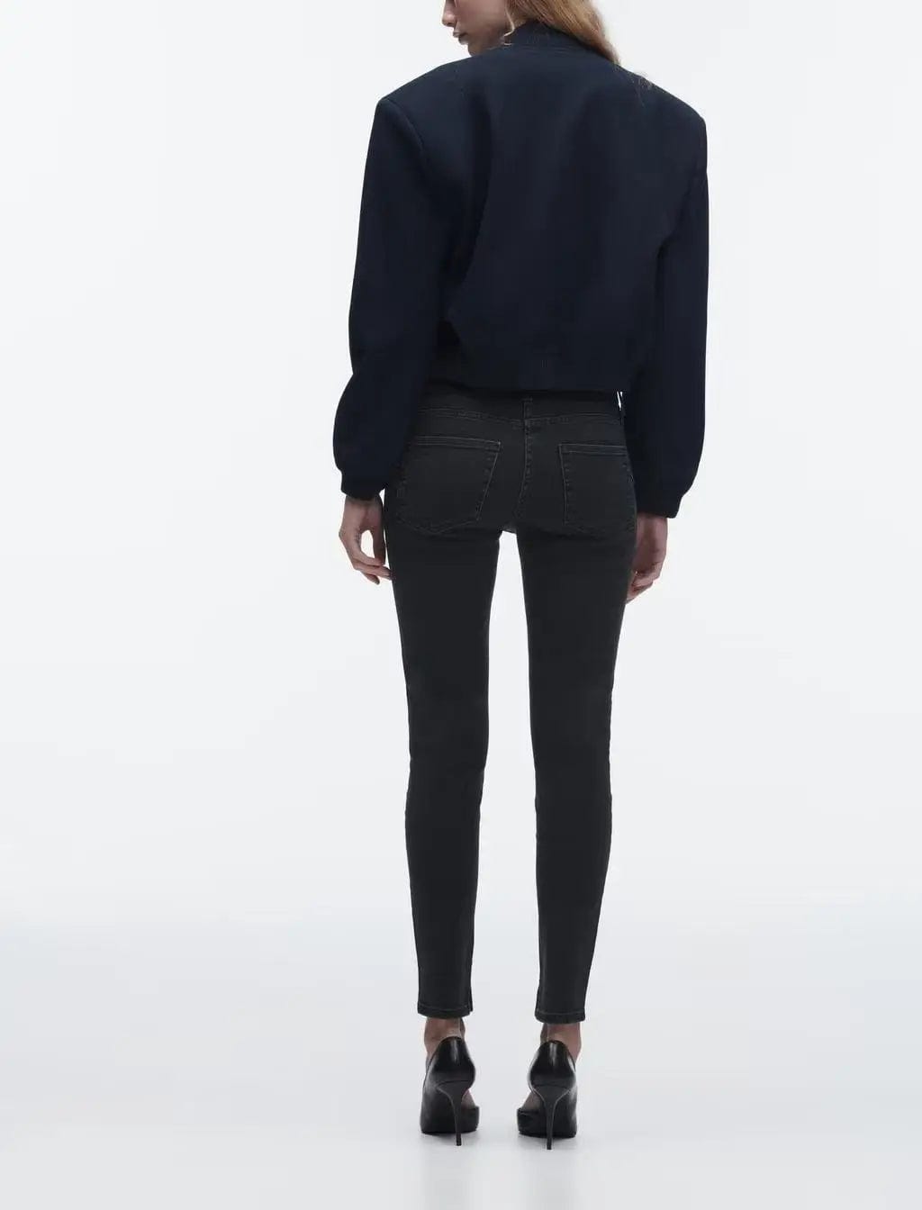 2024 Spring new loose casual short top with large pocket pilot jacket for women