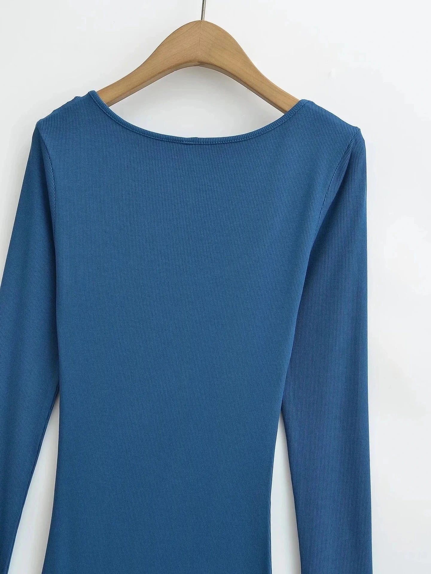 2024 Women Modal Casual Dress Soft Lounge long sleeve dresses  Women Bodycon U neck Long Maxi Women Dress