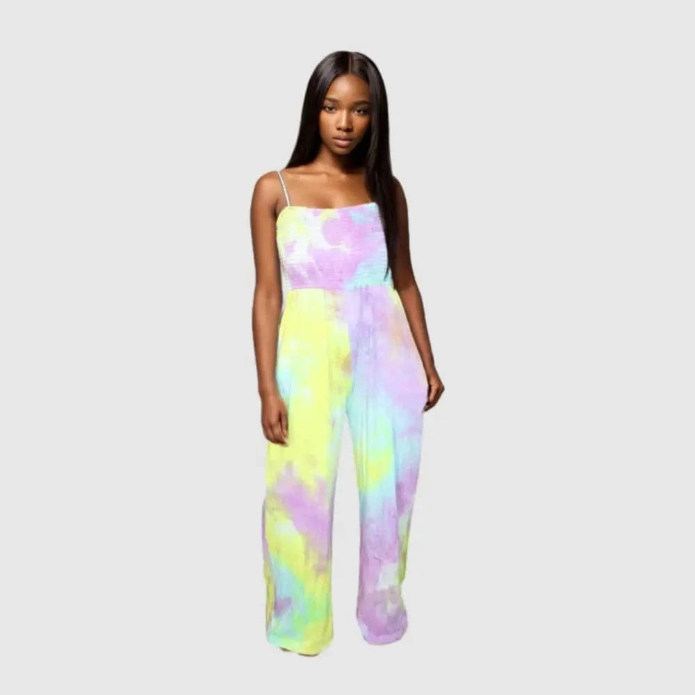 20515-MX13 loose wide leg spaghetti strap design jumpsuit women sehe fashion