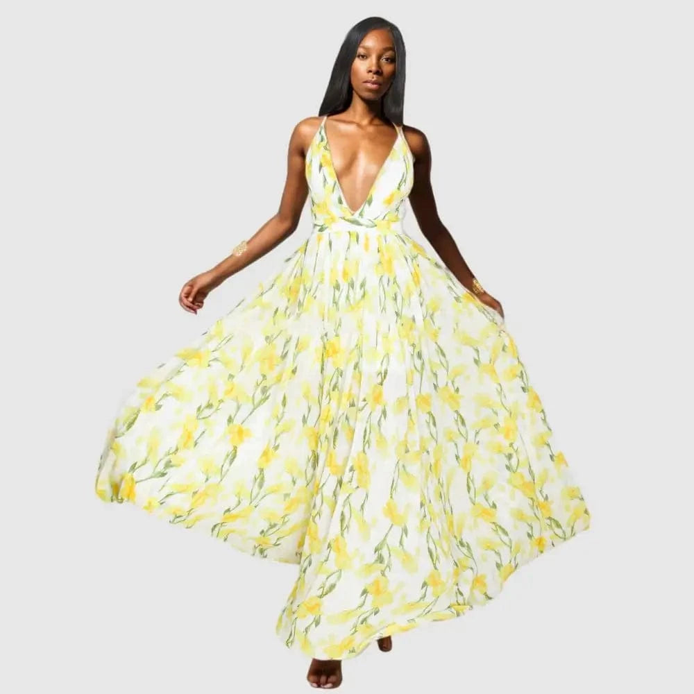 20611-MX2 11 colors pretty floral print chiffon dresses women sehe fashion