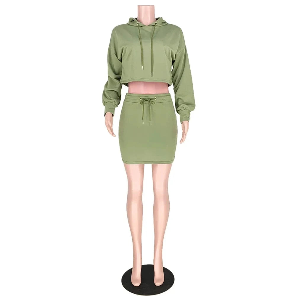 20701-MX40 hoodie skirts  two piece sets drawstring jumpsuit women sehe fashion