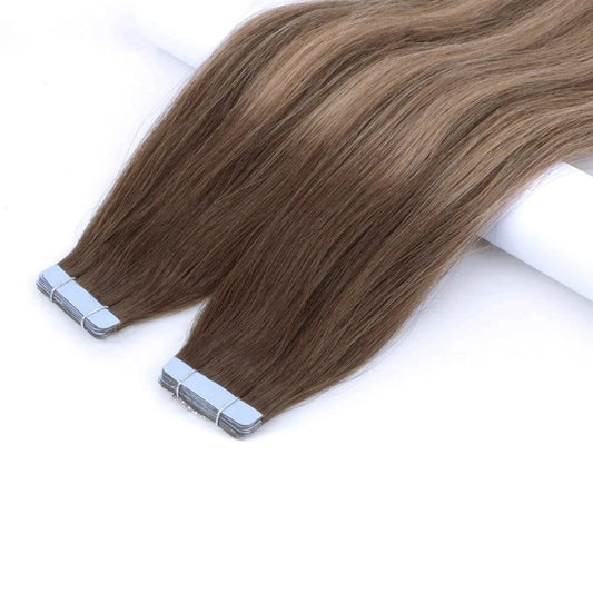 20inch Real Human cuticle vrigin remy hair tape human hair extensions for beautiful ladies
