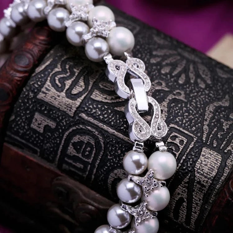 20inches / xl01501 LWN41208 New Trend Luxury Baroque Simple Mother Of Multi Black Pearl Strand Pendant Short Set Jewelry Necklace For Women