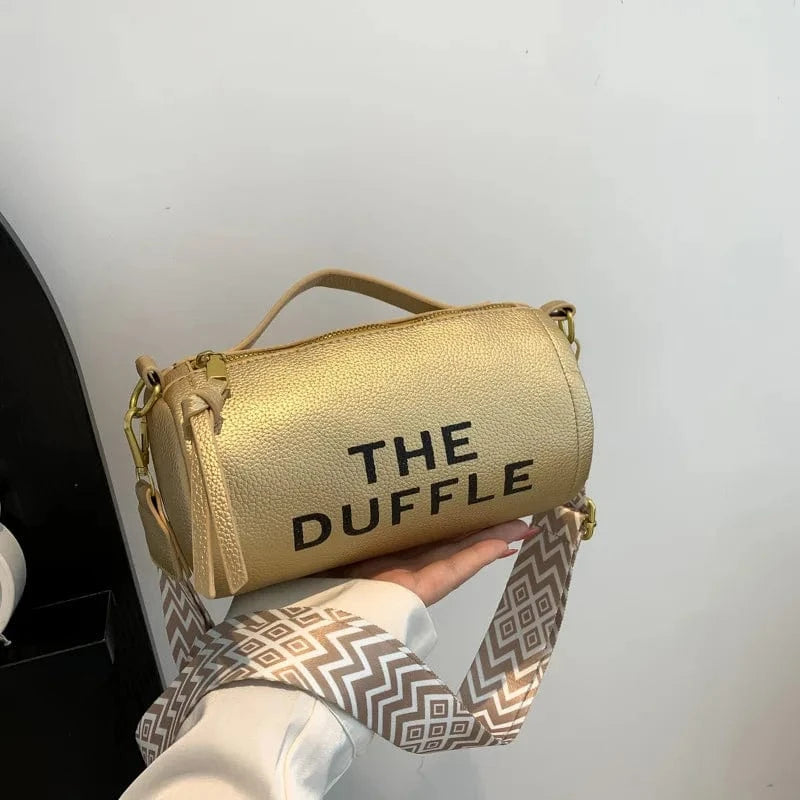 21x11x11cm / 3636 Gold Female Cylinder Trend New Brand Purses and Handbags Designer Luxury Barrel Shaped Crossbody Bags for Women Boston Shoulder Bags