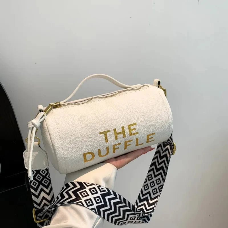 21x11x11cm / 3636 White Female Cylinder Trend New Brand Purses and Handbags Designer Luxury Barrel Shaped Crossbody Bags for Women Boston Shoulder Bags
