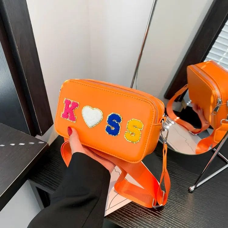 21x7x12cm / Orange New High Quality Box Shape Women's Bag Girl Small Square Bags Female Shoulder Handbag Messenger Bag With Wool Letters