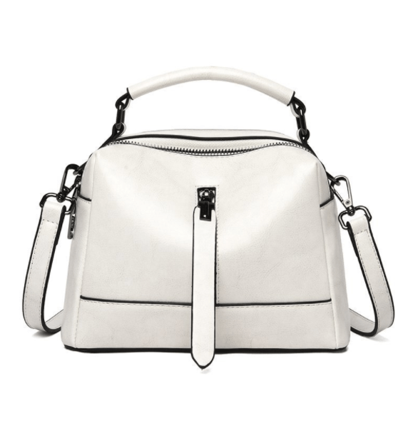 22*12*25cm / White Fashion high-capacity  fashion bags ladies handbags retro style brown pu leather tote bag office handbag for ladies