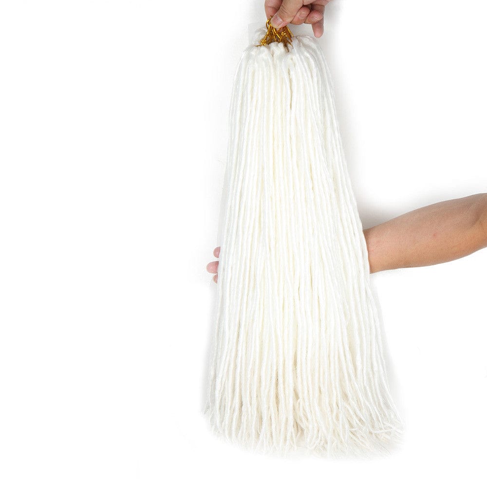22 Inches / 1 Beanie Cheap Synthetic Wool Dreadlocks straight faux locs