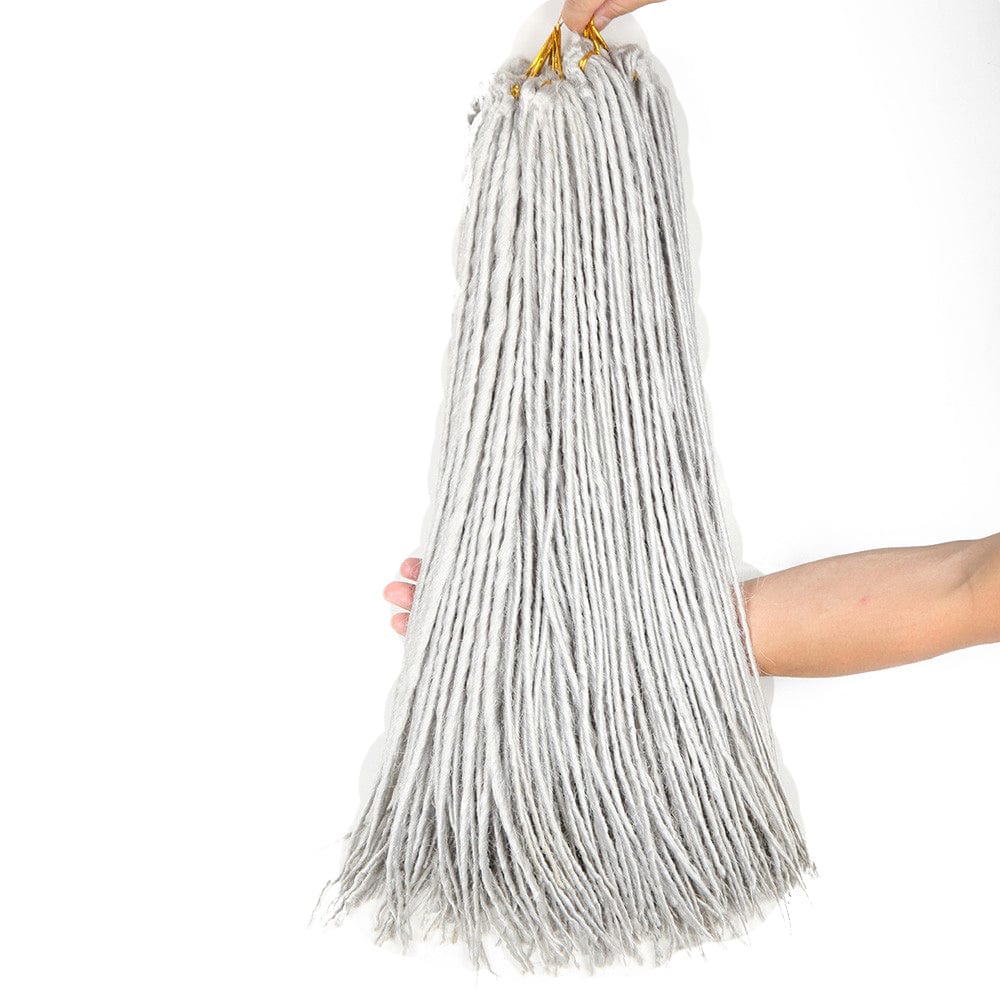 22 Inches / 10 Beanie Cheap Synthetic Wool Dreadlocks straight faux locs