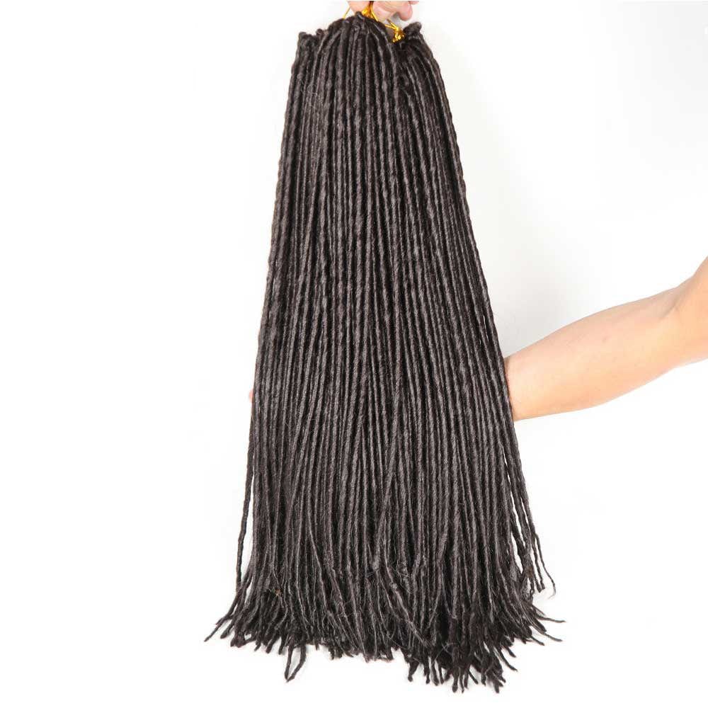 22 Inches / 2 Beanie Cheap Synthetic Wool Dreadlocks straight faux locs