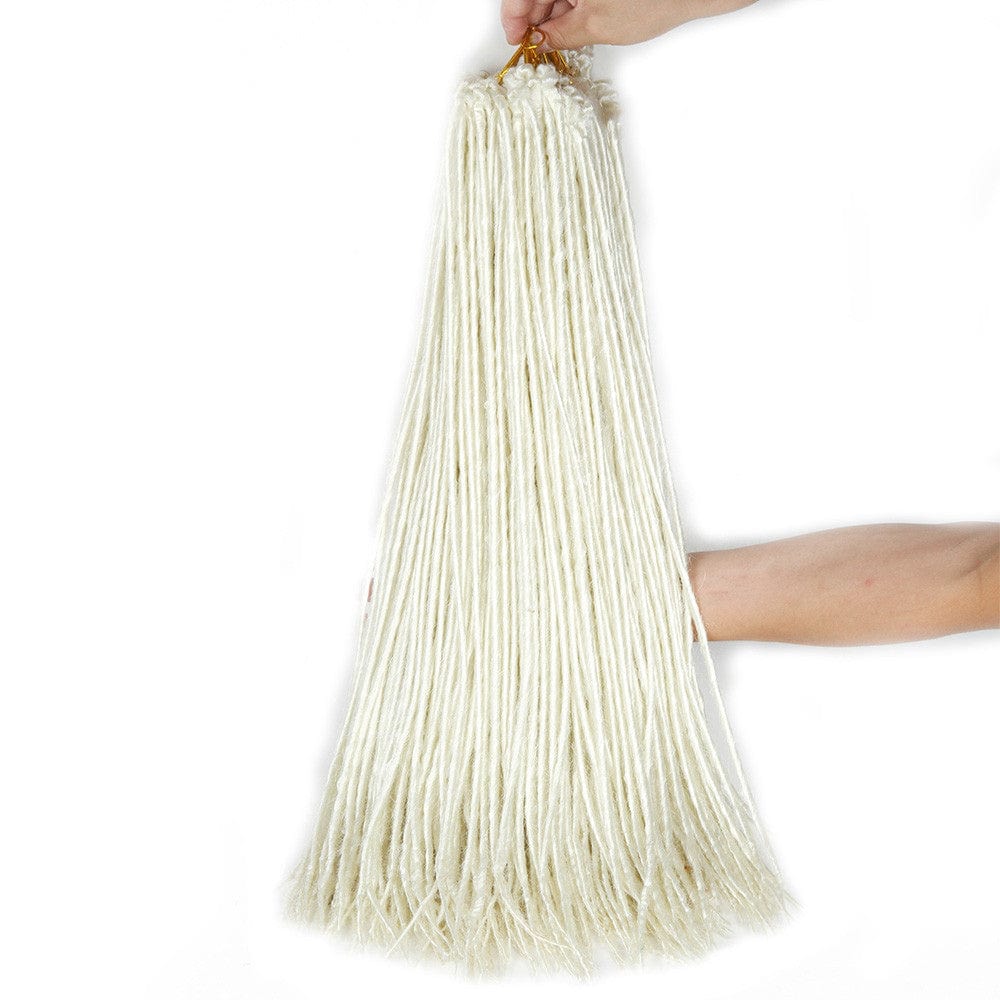 22 Inches / 4 Beanie Cheap Synthetic Wool Dreadlocks straight faux locs