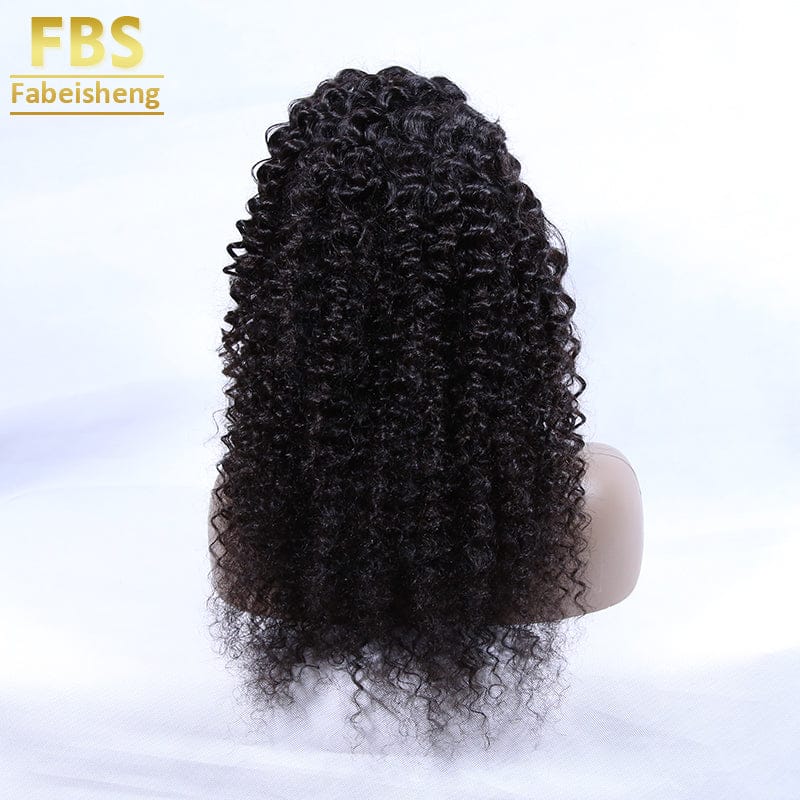 22 Inches / 5*5 Deep Wave FBS Lace Front Curly Wigs for Black Women, 22 Inch Remy Virgin Human Hair Wigs, Lace Front Wigs Hair Pre Plucked